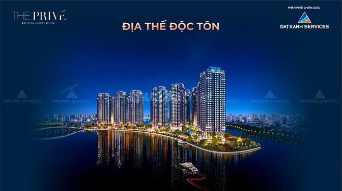 Căn hộ cao cấp 2 phòng ngủ THE PRIVE Tháp 10 suất ngoại giao view tầng