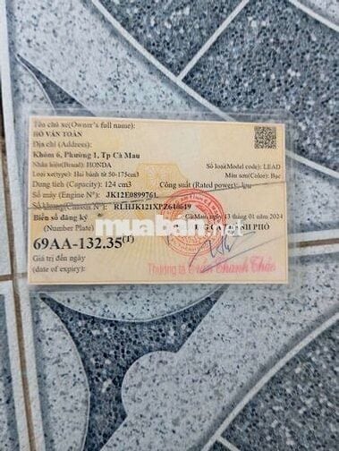 CẦN BÁN XE LIKE NEW 98% ODO 22k KM