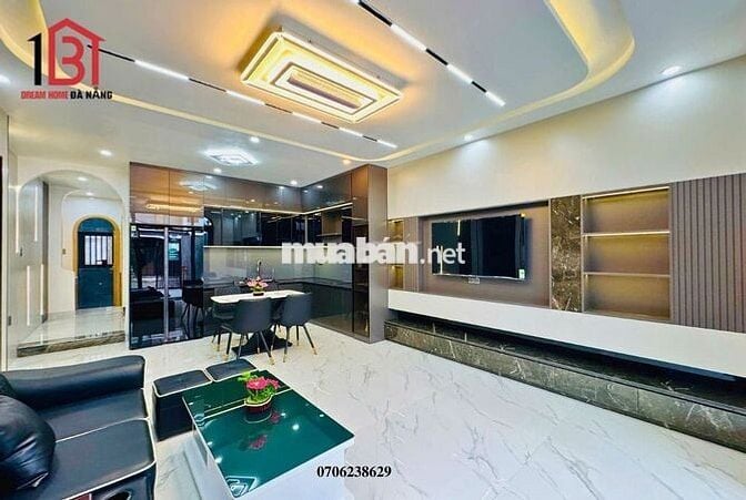 🔴🆘 Nhà Đẹp Hòa Minh 🆘 2 tầng mới đẹp mặt tiền đường hòa phú 19