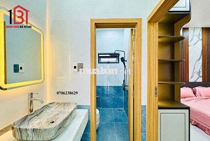 🔴🆘 Nhà Đẹp Hòa Minh 🆘 2 tầng mới đẹp mặt tiền đường hòa phú 19