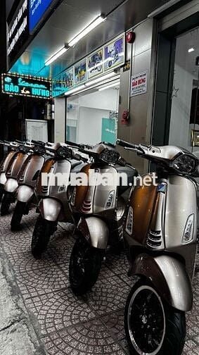 Vespa Sprint Vàng đồng TFT & Hồng Poecher
