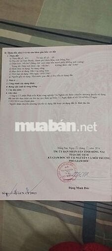 CHÍNH CHỦ BÁN ĐẤT 7x20m – CÁCH CHỢ TAM PHƯỚC 300m, 2,45 tỷ