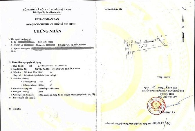 Đất nền Củ Chi - Sổ hồng riêng, vị trí đắc địa