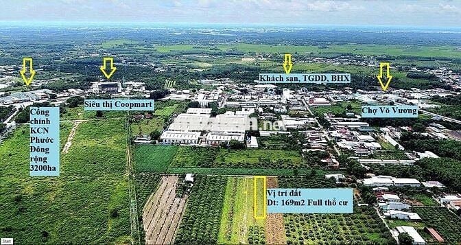 ĐẤT FULL THỔ CƯ – SÁT KCN PHƯỚC ĐÔNG – CHỈ 730TR