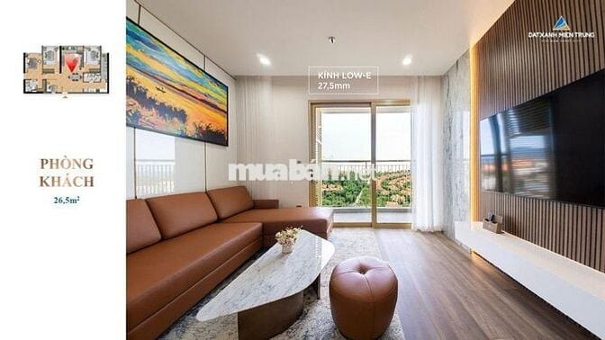 STUDIO SUN CORA HÒA XUÂN, CĂN HỘ TẠI KHU ĐÔ THỊ ĐẲNG CẤP, GIÁ TỪ CĐT