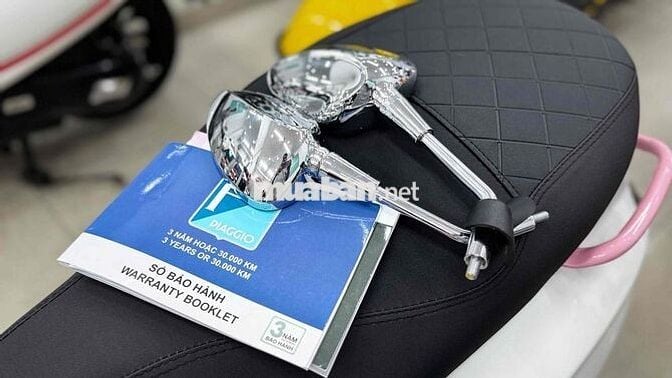 Vespa Sprint S125 Trắng hồng 1 chủ T8/2024