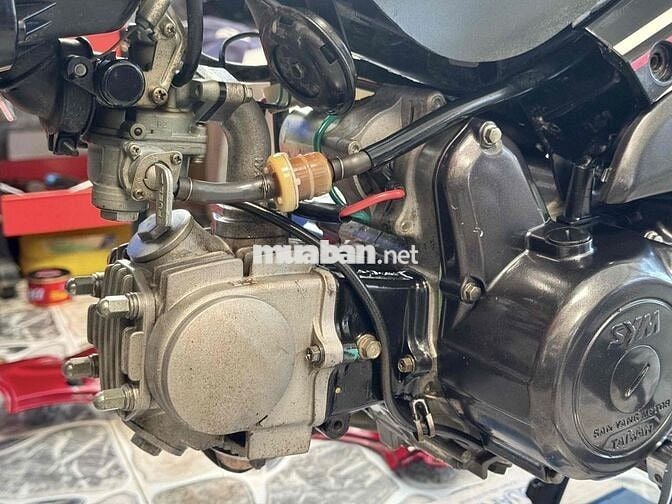 Xe máy SYM Elegant 50 Đen Đỏ