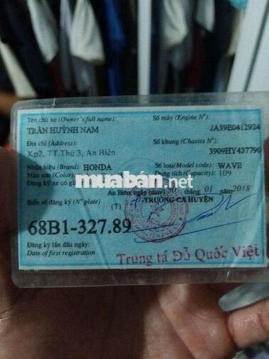 Honda Wave 110 2018 Trắng đen