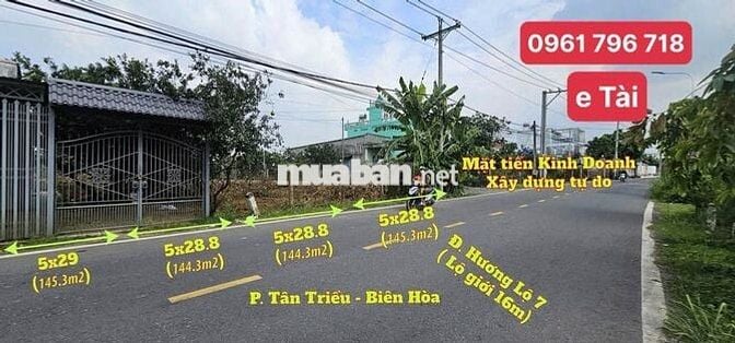 BUNG 4 LÔ MẶT TIỀN KINH DOANH ĐƯỜNG HUỲNH VĂN NGHỆ BỬU LONG