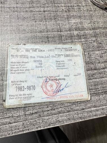 xe scr bs79 giấy tờ đầy đủ