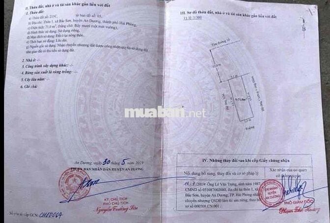 Nhà cấp 4 Mặt tiền Quốc Lộ 10 Bắc Sơn, An Dương 2,03 tỷ đồng