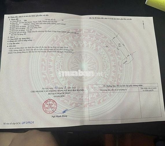 100m2 full thổ cư tại Tân Xã - Đầu tư cực tốt