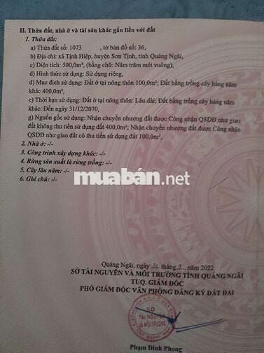 500m2 lô góc Hai mặt tiền phù hợp làm nhà yến