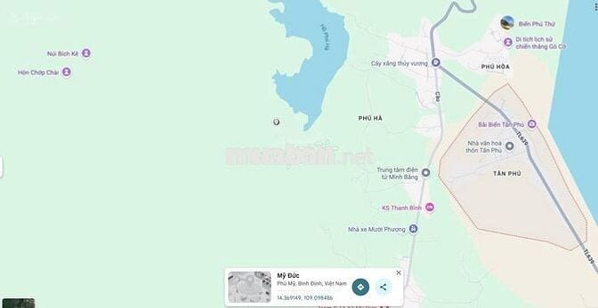 Bán 2 lô đất liền kề mặt tiền đường DT639 Mỹ Đức, Phù Mỹ giá  7.8 tỷ