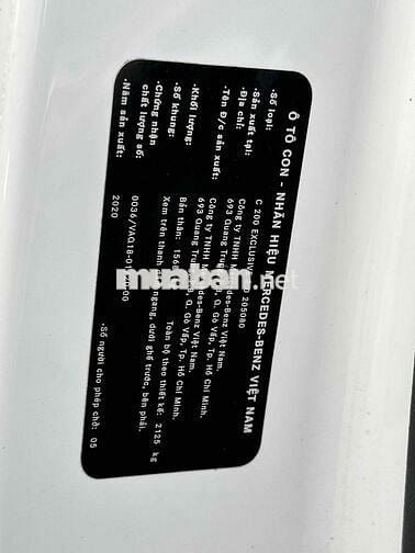 Mercedes Benz 2020 C200 Exclusive