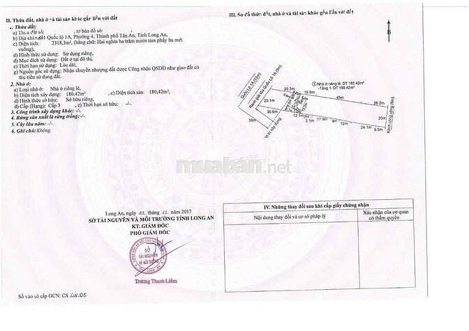 Bank Phát Mãi Nhà MT Quốc Lộ 1A Trung Tâm Tp.Tân An|20x110 full đất Ở