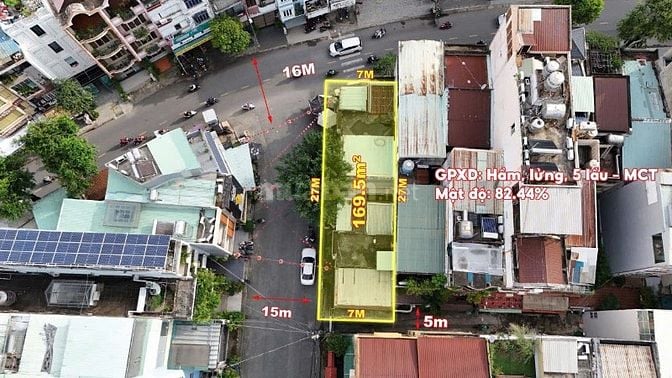 Bán nhà góc 3 mặt tiền Nguyễn Thái Bình, Phường 12, Tân Bình