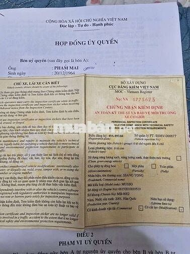 SsangYong Musso 2001 Dầu Trắng