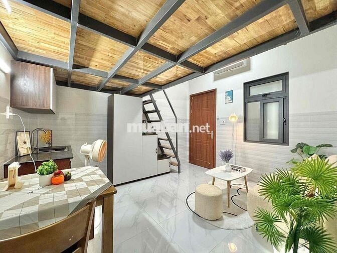 DUPLEX GÁC CAO_FULL NỘI THẤT (THANG MÁY_BẢO VỆ) VƯỜN LÀI.Q12_ĐH NTT_VL