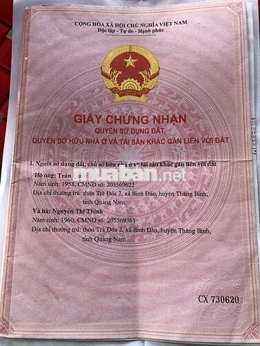 Nhà 2 mặt tiền Q.Lộ 14E gần biển Bình Minh