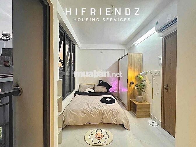 CHO THUÊ PHÒNG KHÔNG CÓ GÁC BAN CÔNG ĐÓN GIÓ FULL NỘI THẤT MỚI XÂY