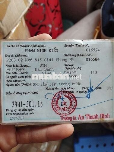 Bán rẻ xe đời mới 2013.còn mới toanh như xe mới