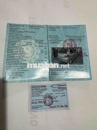 Daewoo Matiz 2005 SE 0.8 MT 163000 km ốp hông zin