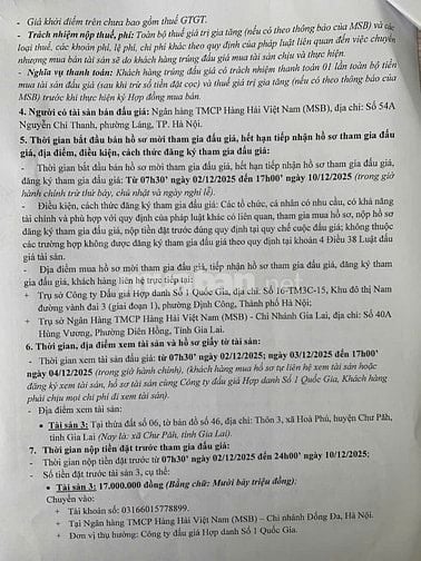 CÔNG TY ĐẤU GIÁ HỢP DANH SỐ 1 QUỐC GIA THÔNG BÁO BÁN ĐẤU GIÁ TÀI SẢN