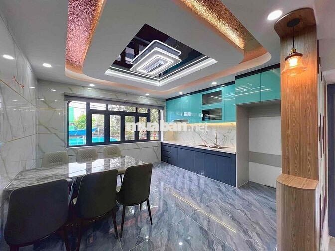 NHÀ BÌNH TÂN (4,5M x 17M) NGAY NGÃ TƯ GÒ MÂY. MTKD ĐƯỜNG 7M THÔNG !!