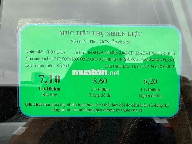 Toyota Innova Cross 2025 Trắng G 730 tr giao ngay