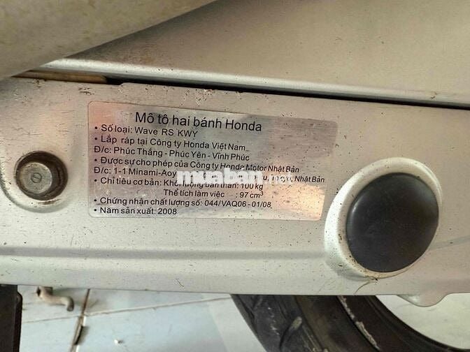 HONDA WAVE RS 100cc. mặt nạ 2 tầng. cục máy zin