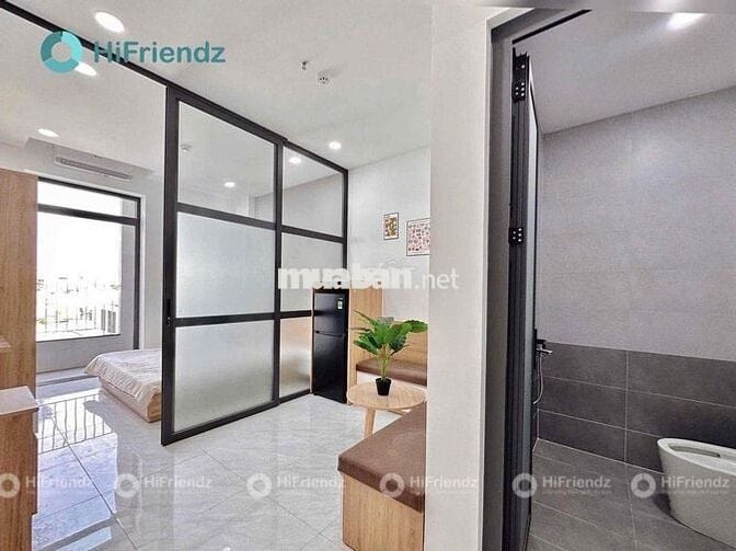 CHO THUÊ CĂN STUDIO 1PN TÁCH BẾP CÓ BANCOL THOÁNG MÁT NGAY HỒ ĐẮC DI.