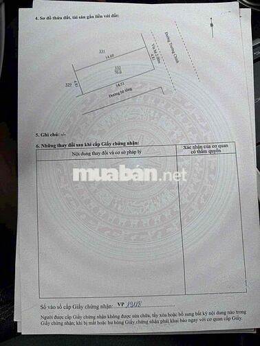 Bán đất đường MT Trường Chinh - Hoà Phát - Cẩm Lệ - Đà Nẵng