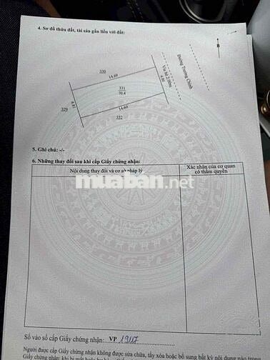 Bán đất đường MT Trường Chinh - Hoà Phát - Cẩm Lệ - Đà Nẵng