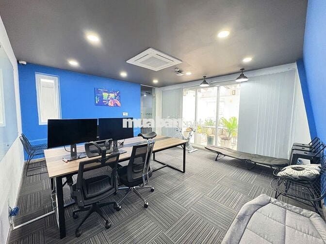 Cho thuê văn phòng Cityland sàn suốt 160m2 nội thất như hình