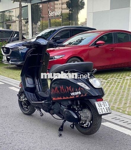 Vespa Sprint Mix Style Justin Bieber đen bóng