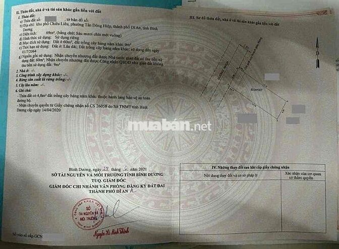 Đất gần ngã tư chiêu liêu, p Tân Đông Hiệp, Tp Dĩ An