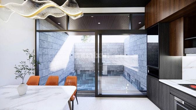 Cho thuê villa hồ bơi mới xây 4PN, giá 30tr có bếp và bồn tắm trong cá