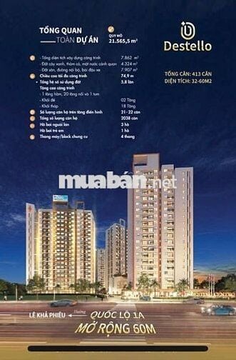 TT CHỈ 299TR NHẬN NHÀ CĂN HỘ MẶT TIỀN QUỐC LỘ 1A - CHỢ BÌNH CHÁNH