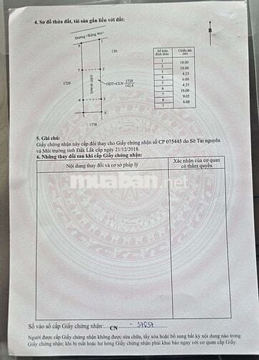 Đất hẻm Giải Phóng thôn 2 Cưebur 6x22,5m