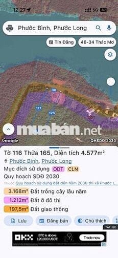 Bán đất view Hồ + Núi mặt tiền đường