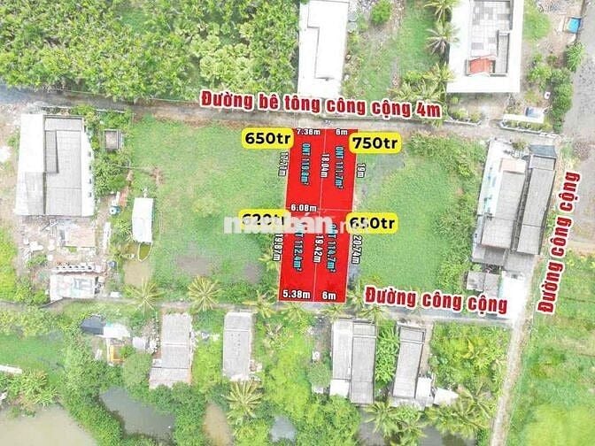 ngay kcn An Nhụt Tân , đối diện khu tái định cư  DT 118 m2 thổ cư rẻ