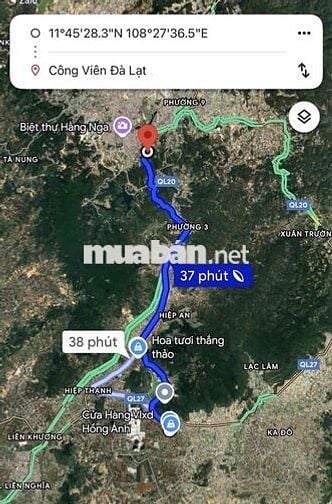 Bán đất Suối Thông B cách Đà Lạt 30km khu dân cư