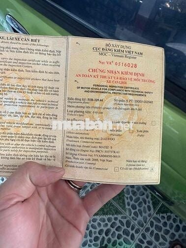 Daewoo Matiz 2005, chính chủ bao ký