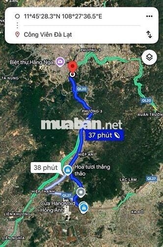 Bán đất Suối Thông B cách Đà Lạt 30km khu dân cư
