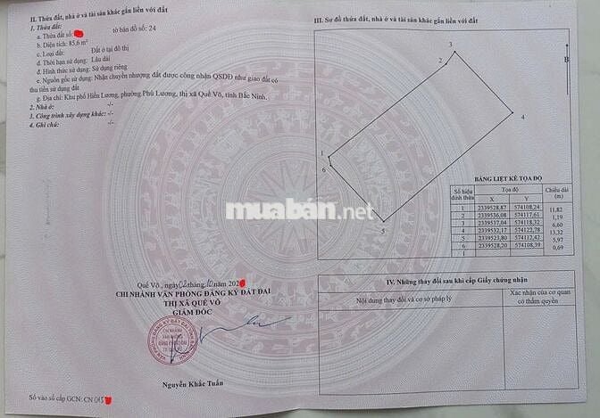 Chính chủ Bán 85m2 đất ven khu CN Phường Đào Viên - Bắc Ninh