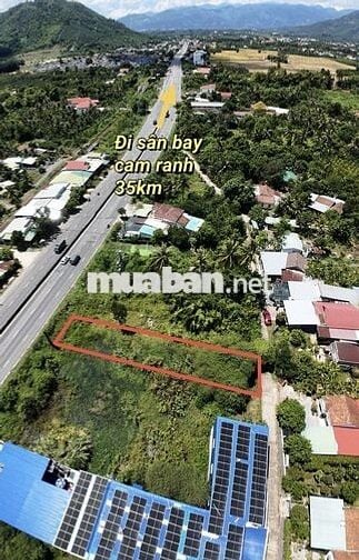 Đất 3 mặt tiền QL1A xã Suối Dầu, Khánh Hoà