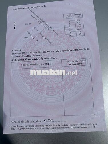 Chính chủ cần tiền bán nhanh đất xã Châu Thới, tỉnh Cà Mau, DT 508,8m2