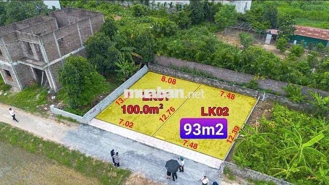 Cần bán 93 m2 đất full thổ cư, đường oto tránh nhau