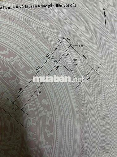 Chủ cần tiền bán căt lỗ 97,1m2 đất full thổ cư